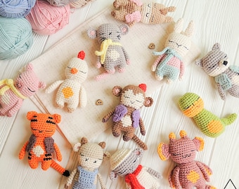 Crochet PATTERN Combo the 12 Zodiac Animals. PDF/ ENGLISH . - Etsy UK