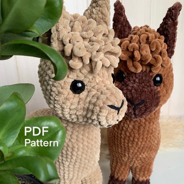 Crochet Alpaca Llama Pattern Realistic PDF Tutorial