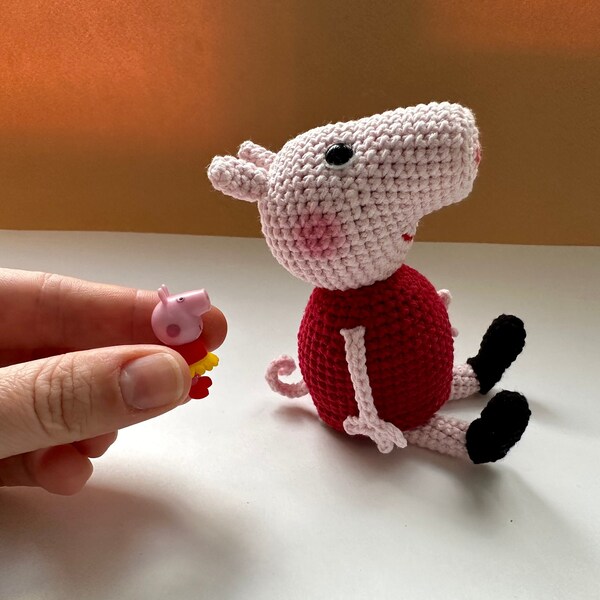 EASY crochet pattern PIG piggy amigurumi cute piggy easter simply the perfect gift for a child toy doll tutorial Diy PDF