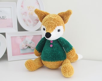 CROCHET Pattern fox, Amigurumi pattern, toy tutorial, DIY Fox, Fox instructions, PDF file, valentine’s day gift (in Eng)