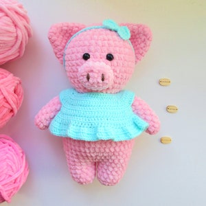 CROCHET Pig Pattern, Amigurumi crochet Pig pattern, valentine’s day toy, Pig tutorial, DIY Pig, Pig instructions, easter favors (in Eng)