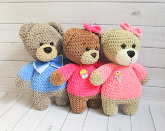 EASY CROCHET PATTERN bear, Amigurumi pattern, valentine’s gift , Bear tutorial, diy Bear, Bear instructions, easter favors (in Eng)