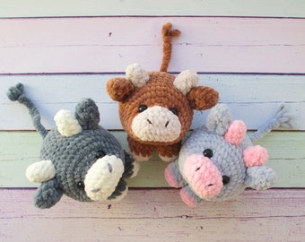 EASY crochet pattern COW, Amigurumi pattern, bull tutorial, easter gift, valentine’s day, cow instructions, Amigurumi cow (in English)