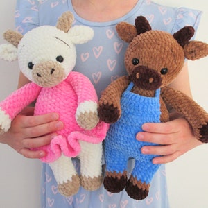 CROCHET PATTERN COW, Amigurumi pattern, valentine’s day tutorial, easter gift, Bull diy, Cow instructions, Amigurumi bull