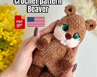 Crochet pattern Beaver