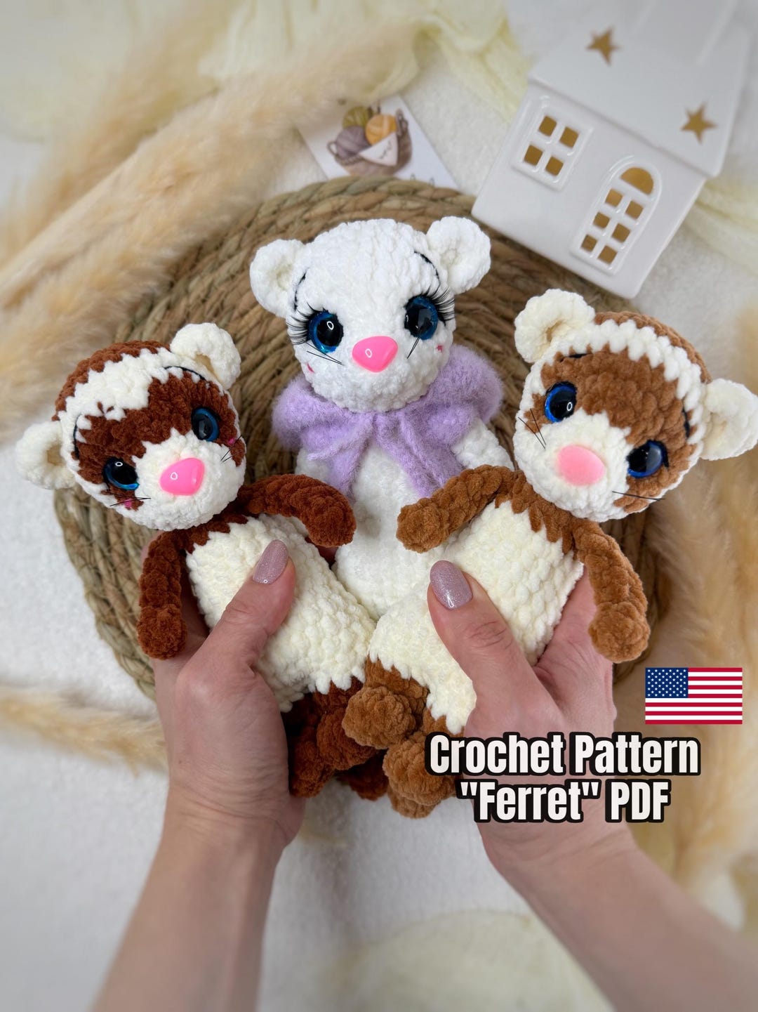 Crochet Pattern «ferret» - Etsy