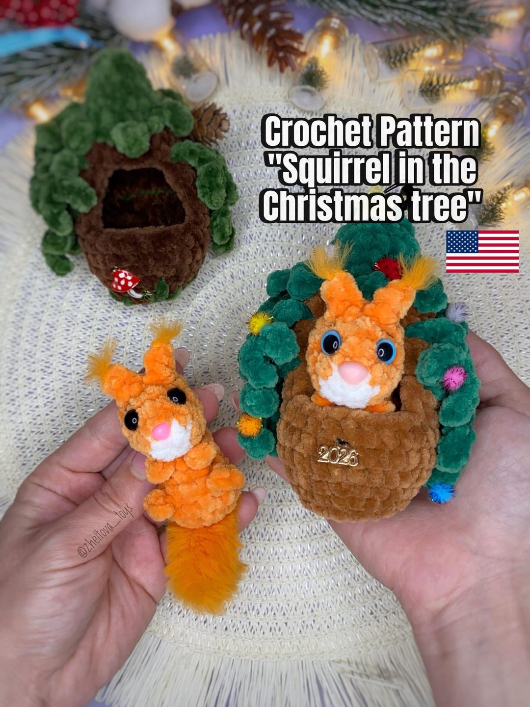 Crochet Pattern «squirrel in the Christmas Tree» - Etsy