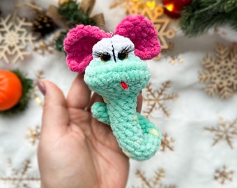 Crochet pattern “Mini snake", Pattern in English