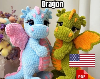 Crochet pattern Dragons