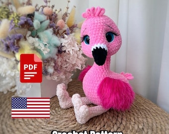 Crochet pattern Flamingo