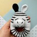 Crochet Rattle Teething Toy Zebra Pattern Easy Tutorial Animal Crochet ...