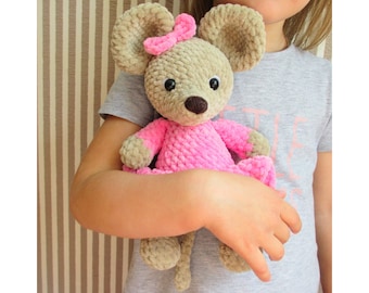 Mouse CROCHET Pattern, Amigurumi pattern, easter favors pattern, Mouser tutorial, DIY Mouse, Mouse instructions, PDF file (in Eng)