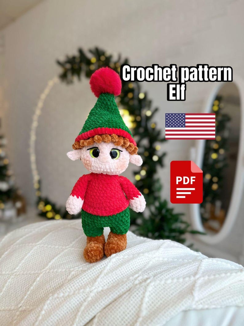 Crochet Pattern Elf Etsy Crochet Pattern Elf Etsy