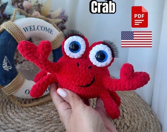 Crochet pattern Crab