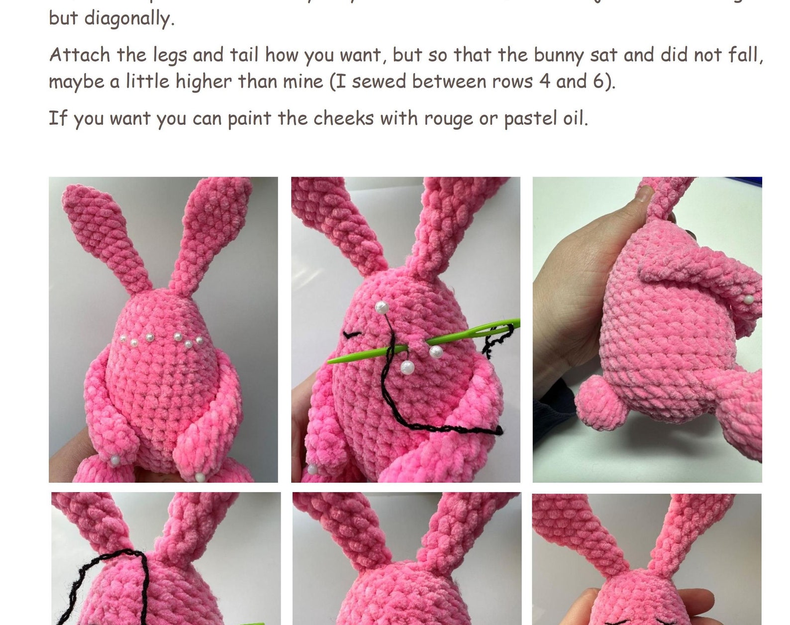 Bunny Crochet Pattern Amigurumi Rabbit Pattern Crochet Bunny Realistic ...