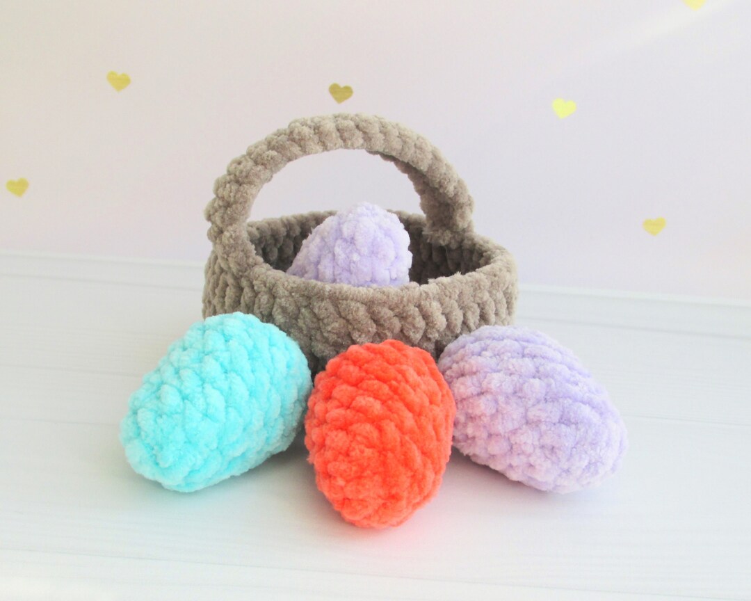 Easter Basket EASY Crochet Pattern Easter Crochet Pattern Etsy