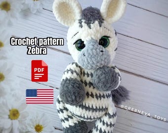 Crochet pattern Zebra