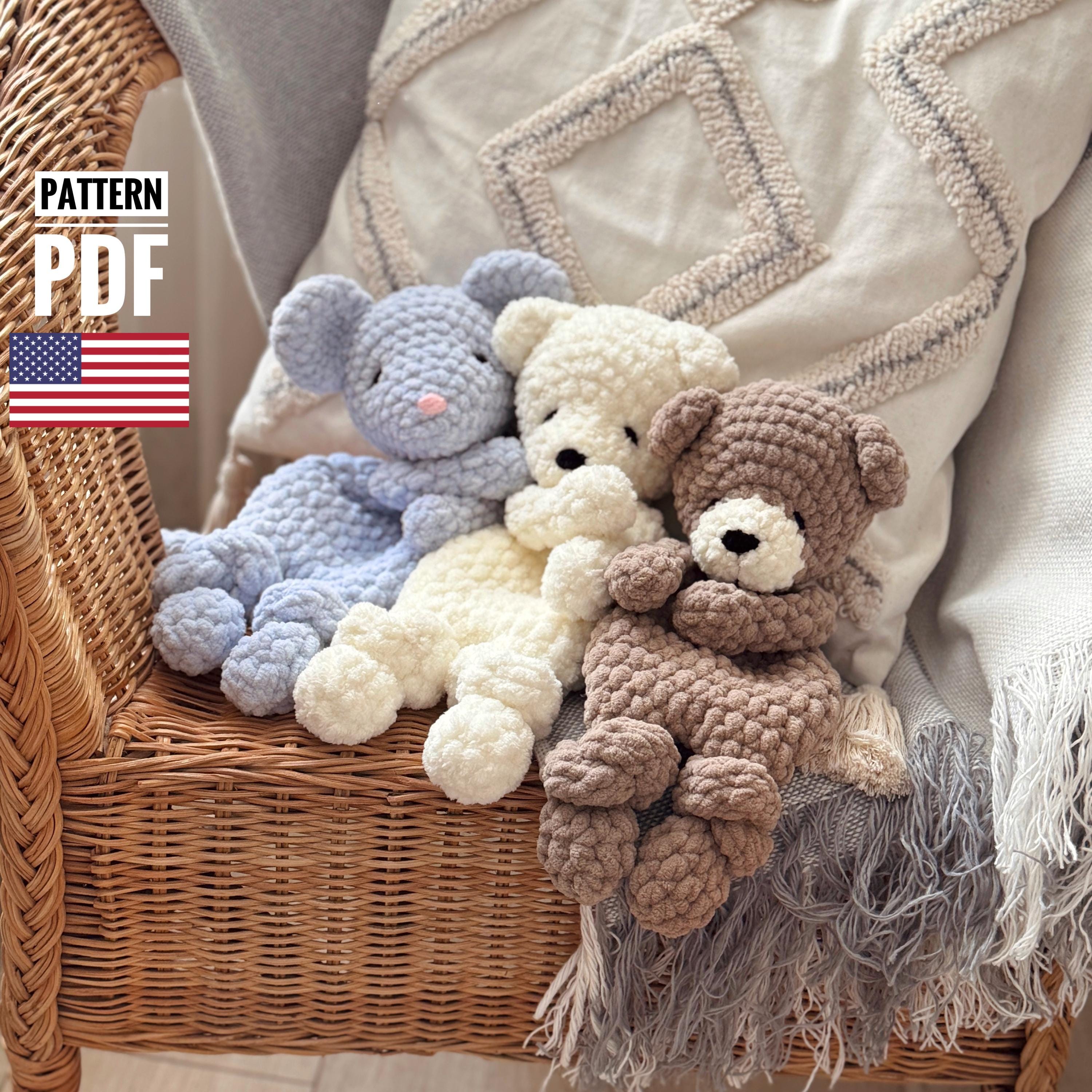 Crochet snuggler Bear pattern.