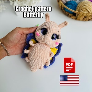 Crochet pattern butterfly