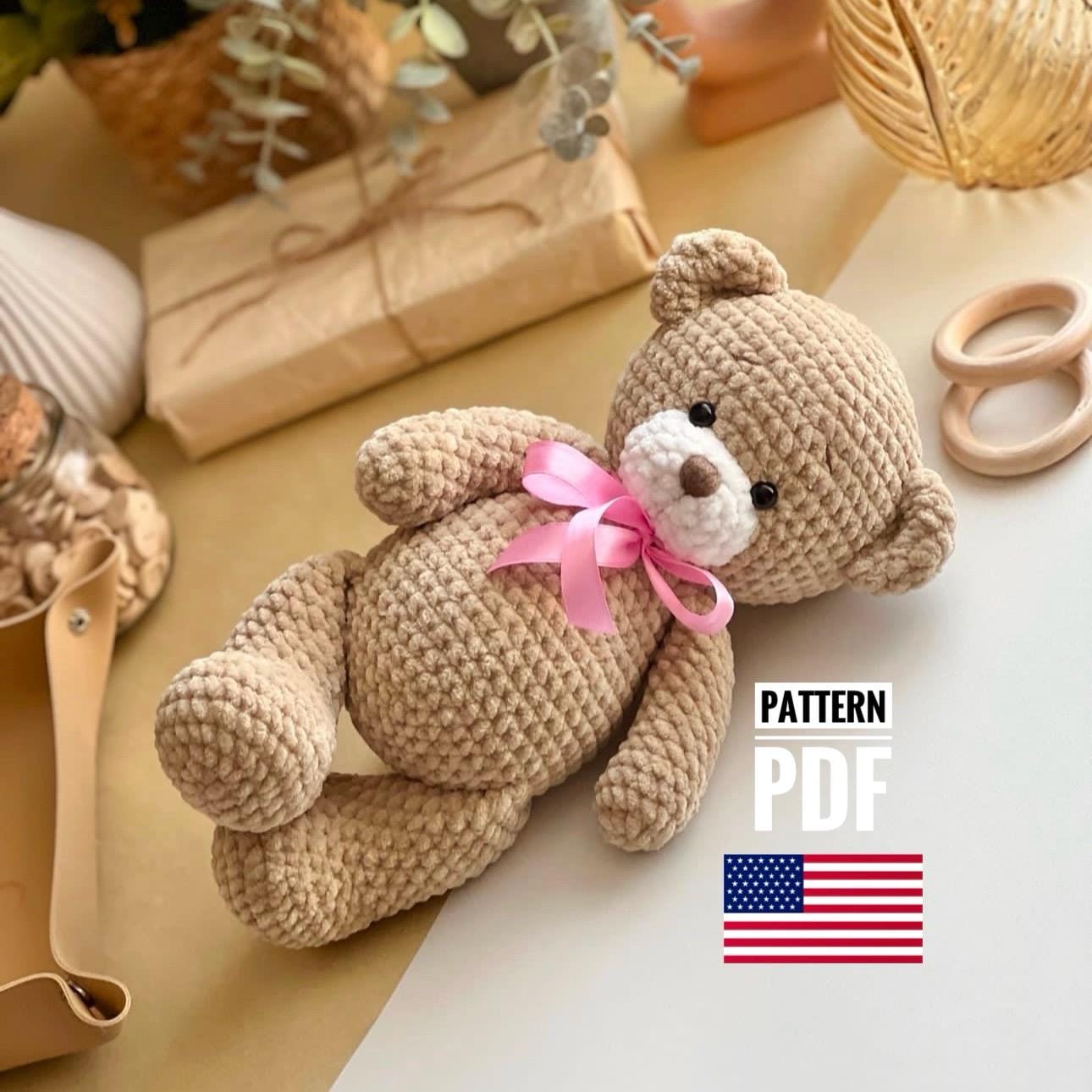Crochet Teddy Bear Pattern. - Etsy