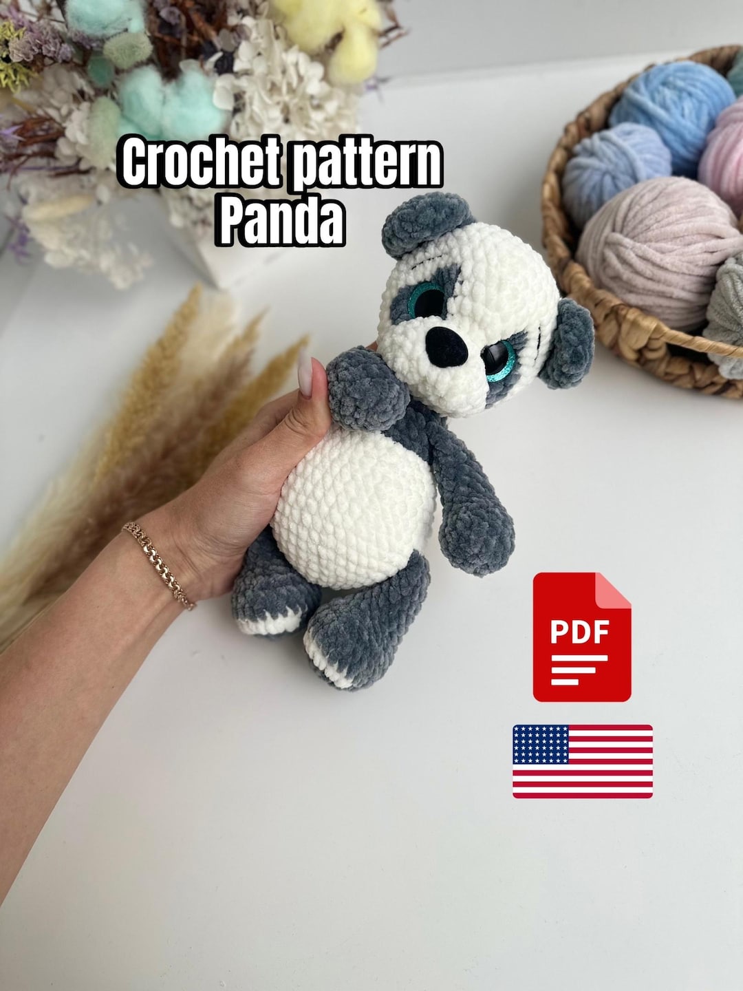 Crochet Pattern Panda - Etsy