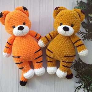 CROCHET PATTERN Tiger, Amigurumi tutorial, tiger toy, DIY tiger, tiger instructions, symbol of the new year, Valentine's Day gift (in Eng)