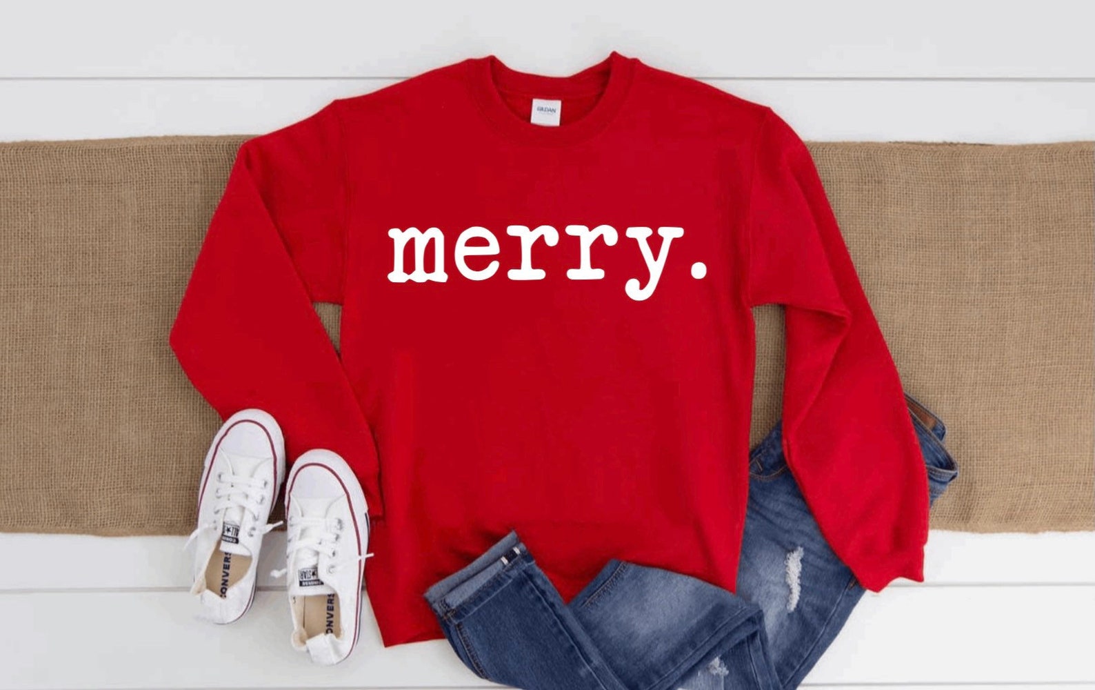 Merry Sweatshirt Christmas Sweatshirt Holiday Sweatshirt | Etsy