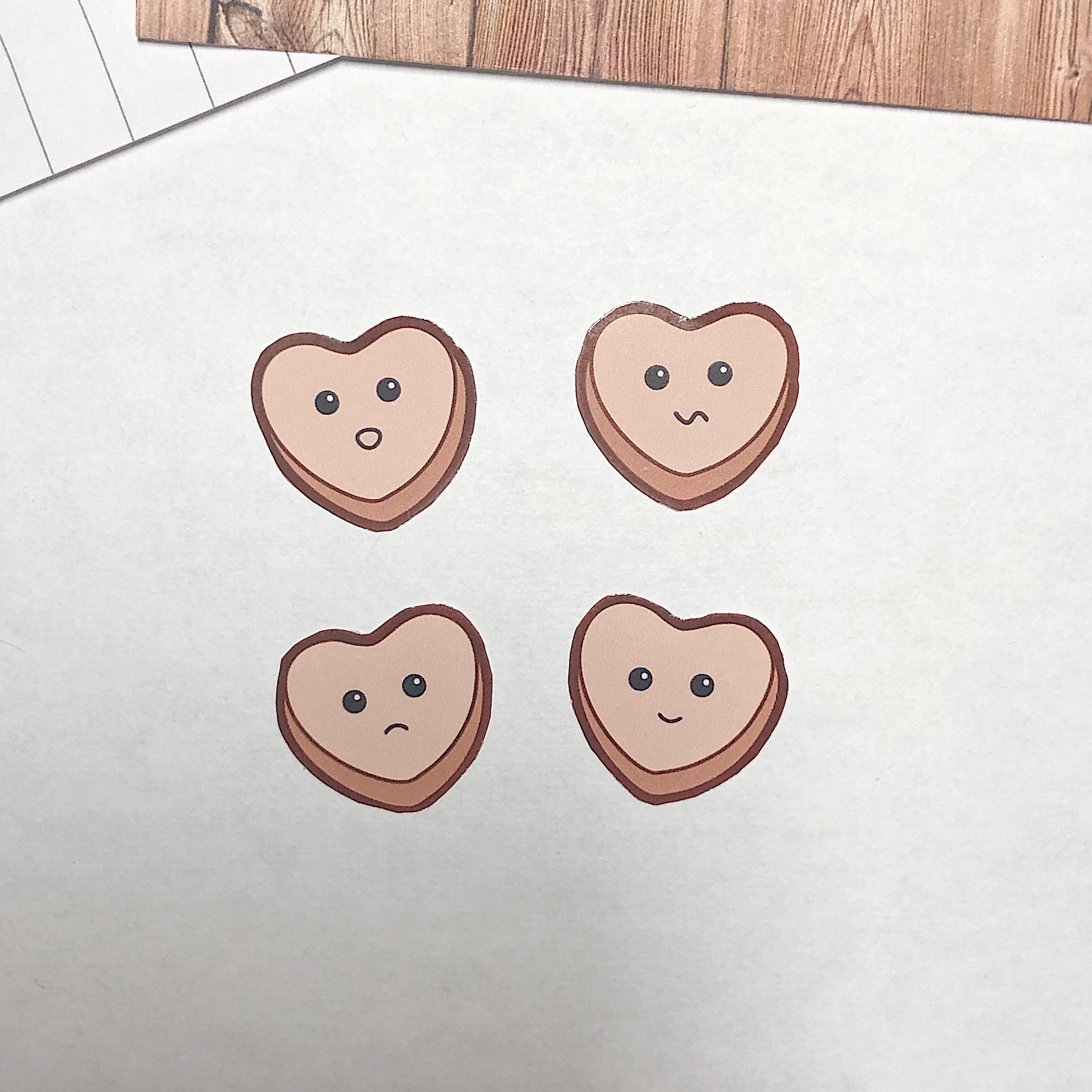 Mini Hearts 4 PACK Valentine's Day stickers cute Etsy