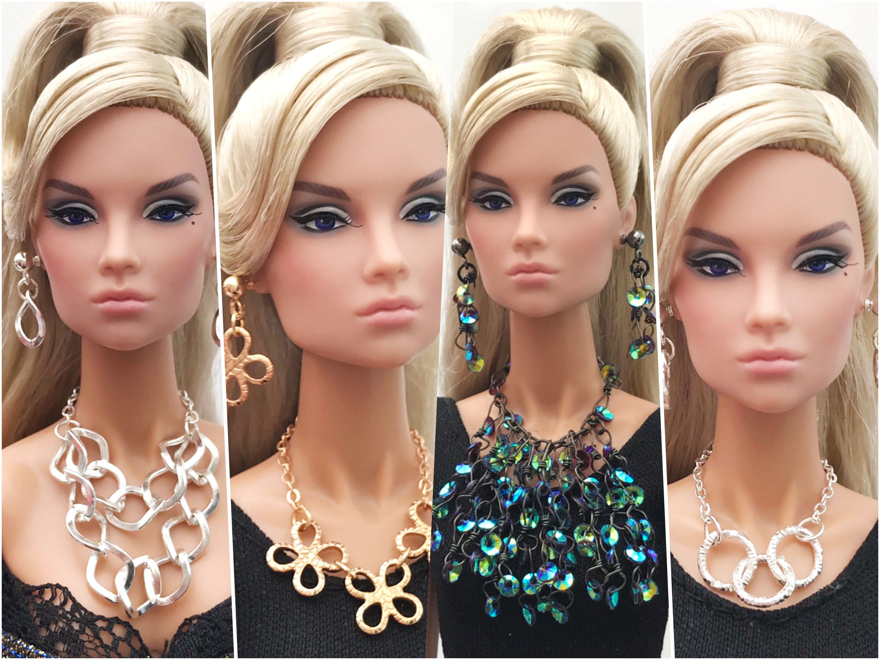 Handmade Doll Jewellery Necklace & Earrings Set For 12 1/6 Etsy