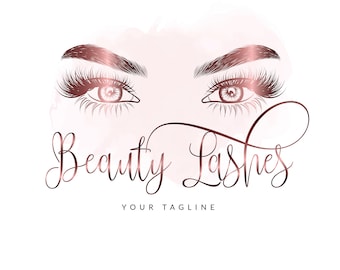 Lash Logo Design | Eyelash Logo | Beauty & Makeup Logo | Salon Logo | Lash Extensions Logo