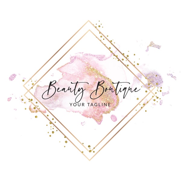 Editable Boutique Logo, Makeup Logo Design, Lash Logo Design, Salon Logo Design, Hair Logo, Event Logo, Watercolor Logo Design, Premade Logo