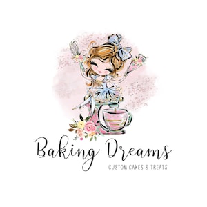 Premade Bakery Logo, Cake Business Logo, Rolling Pin Logo, Cookie Logo, Baking Logo, Cake Shop Logo, Pastry Logo, Bakery Logo, Food Logo