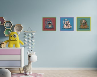 Cat Digital Printable- High resolution - Digital art- Kids room decor