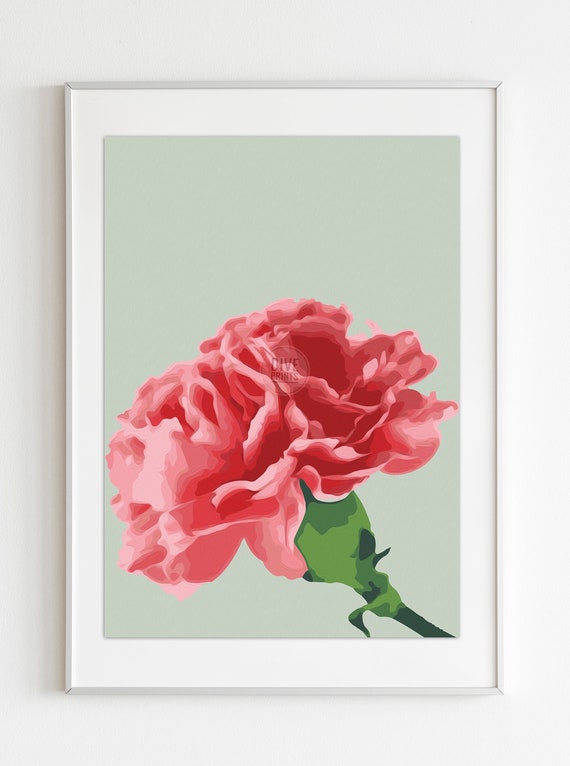 Flower Oil Paint Printable-printable Art-printable Wall - Etsy