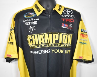 Yellow SIMPSON Jumpsuit PPG FedEx Championship Trammell Toyota Racing Vintage