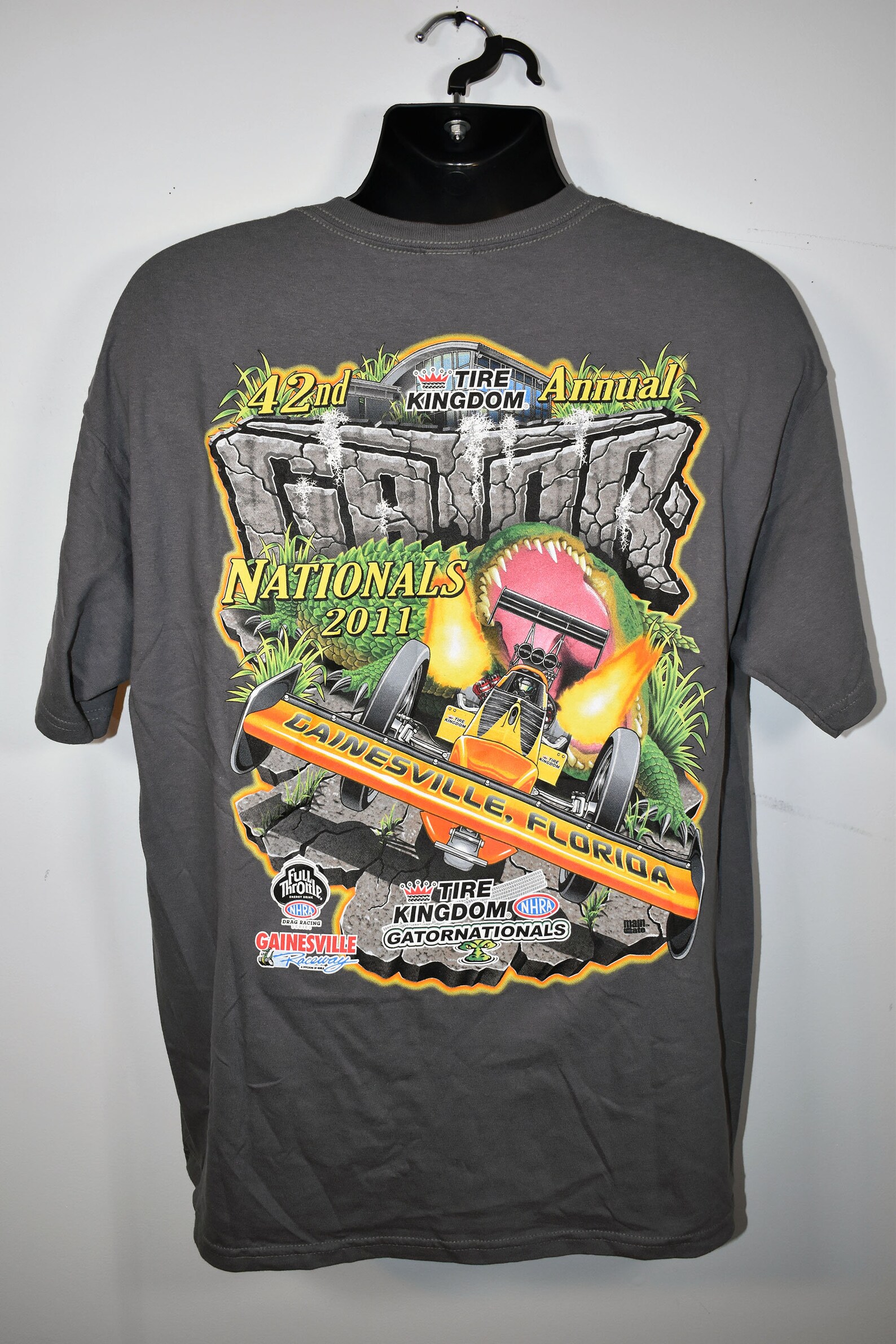 2011 NHRA Gator Nationals Gainesville Florida Tshirt XL | Etsy
