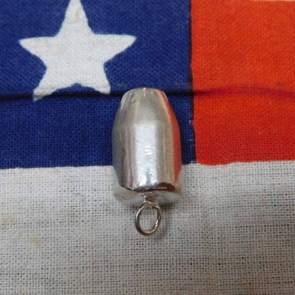 Silver Bullet .40/10mm JHP Sterling Silver Pendant.