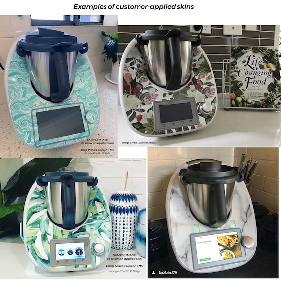 Autocollant compatible avec Thermomix TM 5 et TM 6 fleurs Meilleur