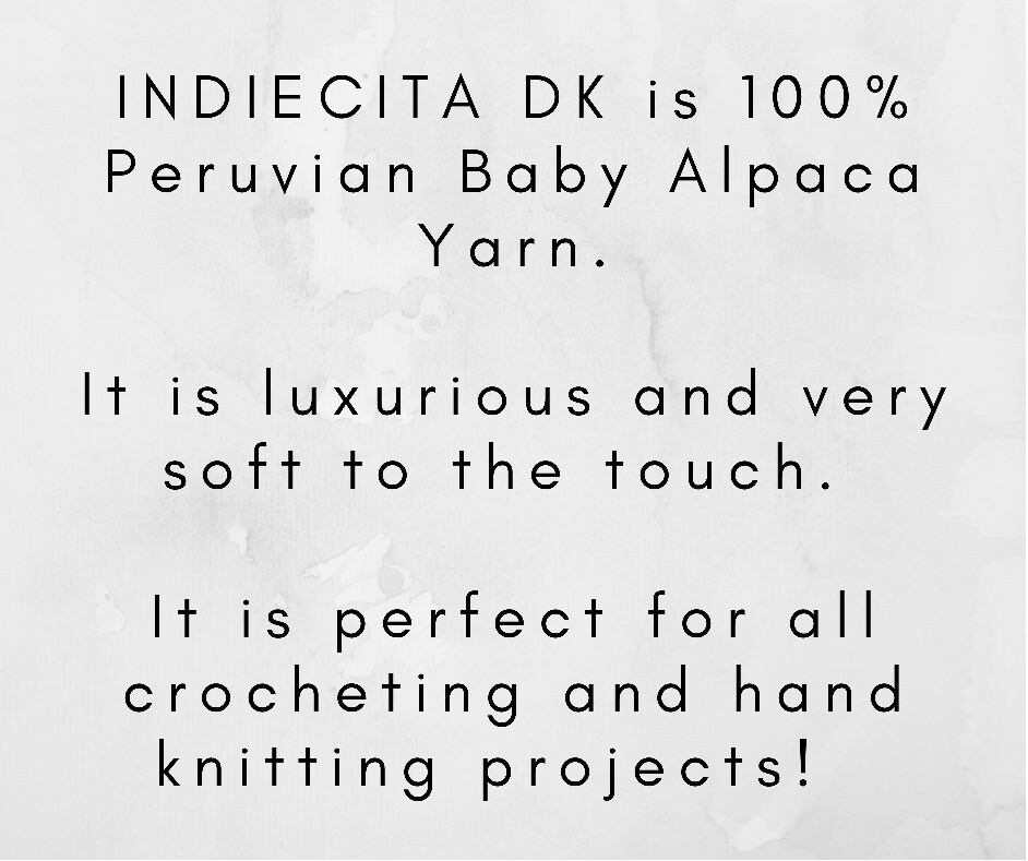 Red Baby Alpaca Yarn from Peru for Crocheting or Knitting/Soft & Luxurious  Baby Alpaca Yarn for Gift/INDIECITA DK Baby Alpaca Yarn from Peru