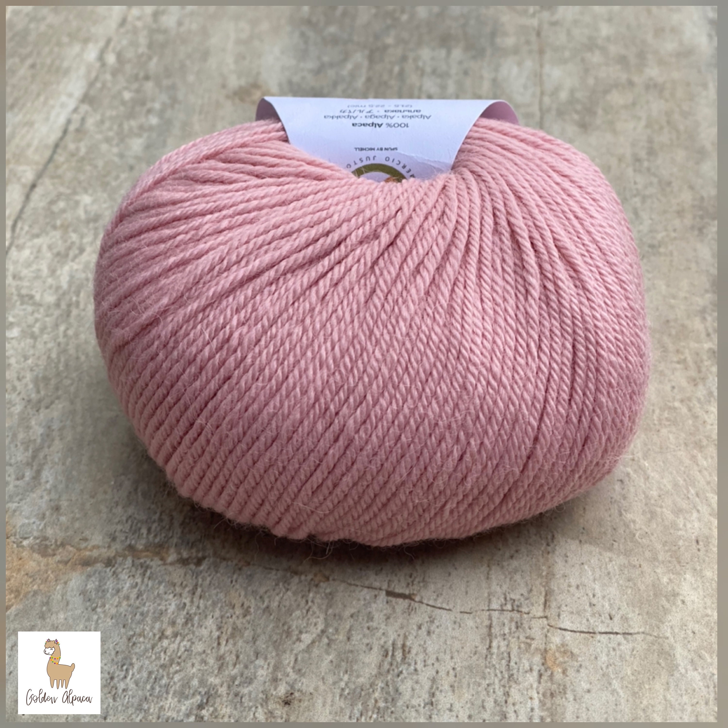 Pink Baby Alpaca Yarn From Peru for Crocheting or Knitting/ Etsy