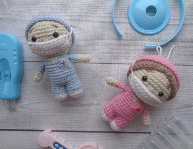 PATTERN Crochet Medical doll. Nurse and doctor. Etsy