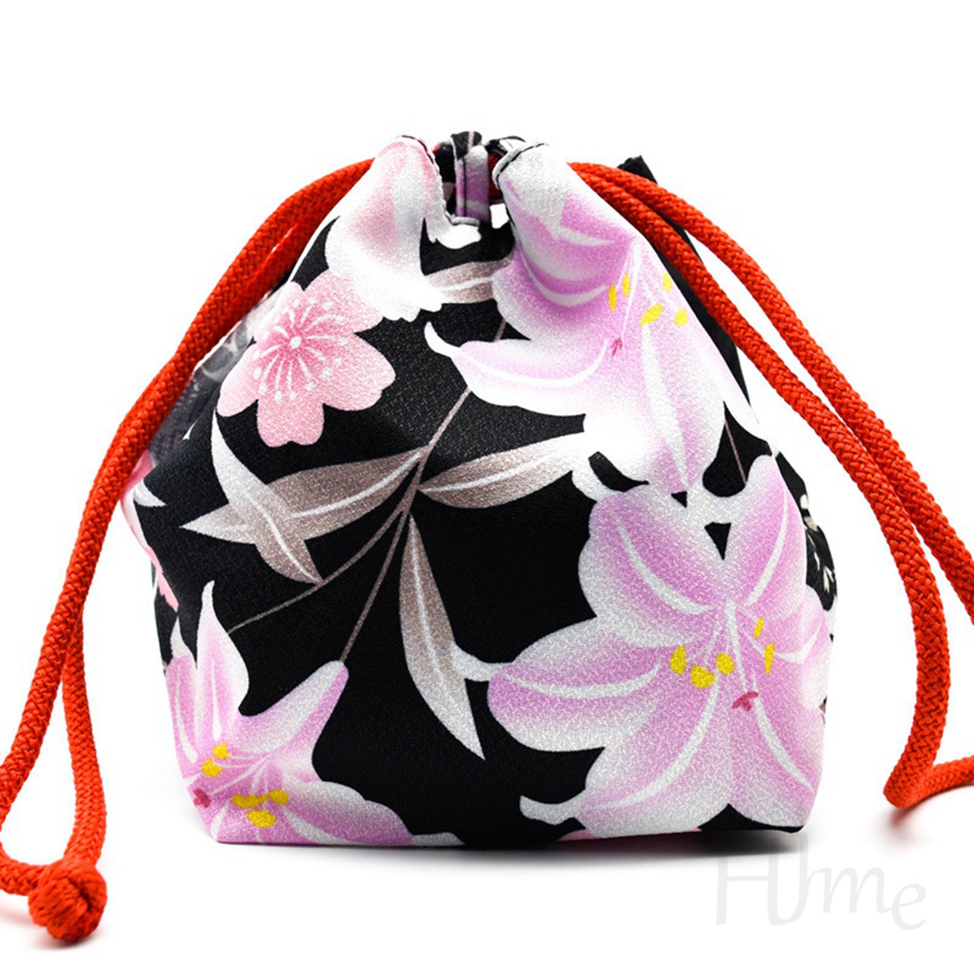 Kimono Bag Drawstring Bag Hand Bag Kinchaku Bag Vintage 