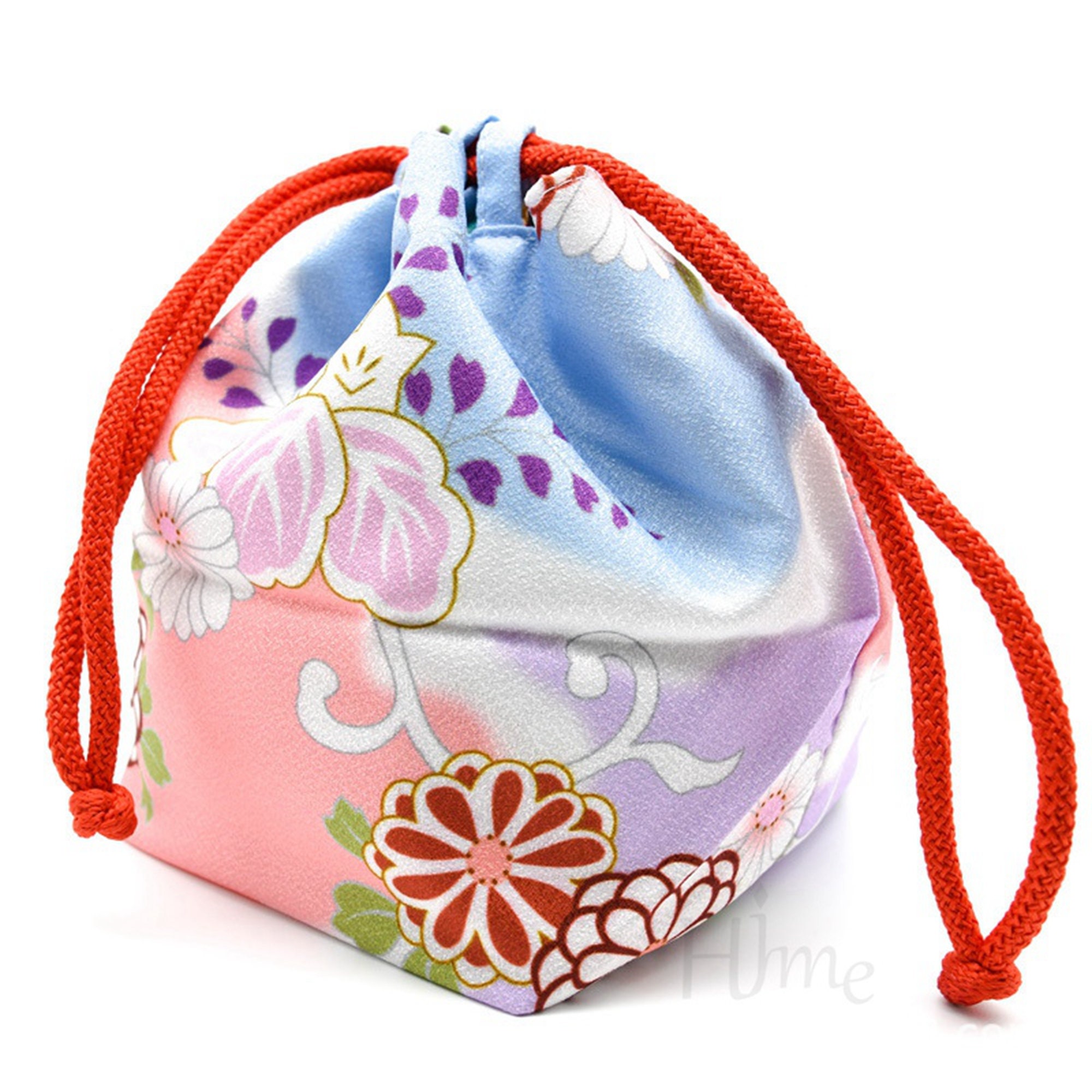 Theaque Japanese Style Drawstring Bag Japanese Kimono Purse Portable Phone  Pouch