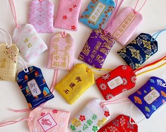 Japanese Amulet Omamori Charm Good Luck Car Charms for Health, Education, Love, Career Success