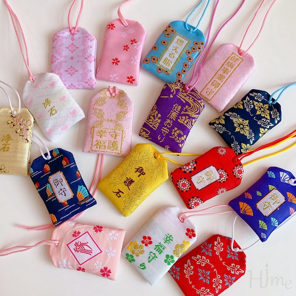 Japanese Amulet Omamori Charm Good Luck Car Charms for Health, Education, Love, Career Success