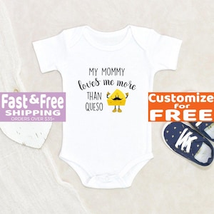 Mexican Baby Onesie® Queso Lover Baby Onesie® Cute Baby Clothes Unisex Baby Onesie® Baby Shower Gift Newborn Onesie® Cheese Baby Onesie®