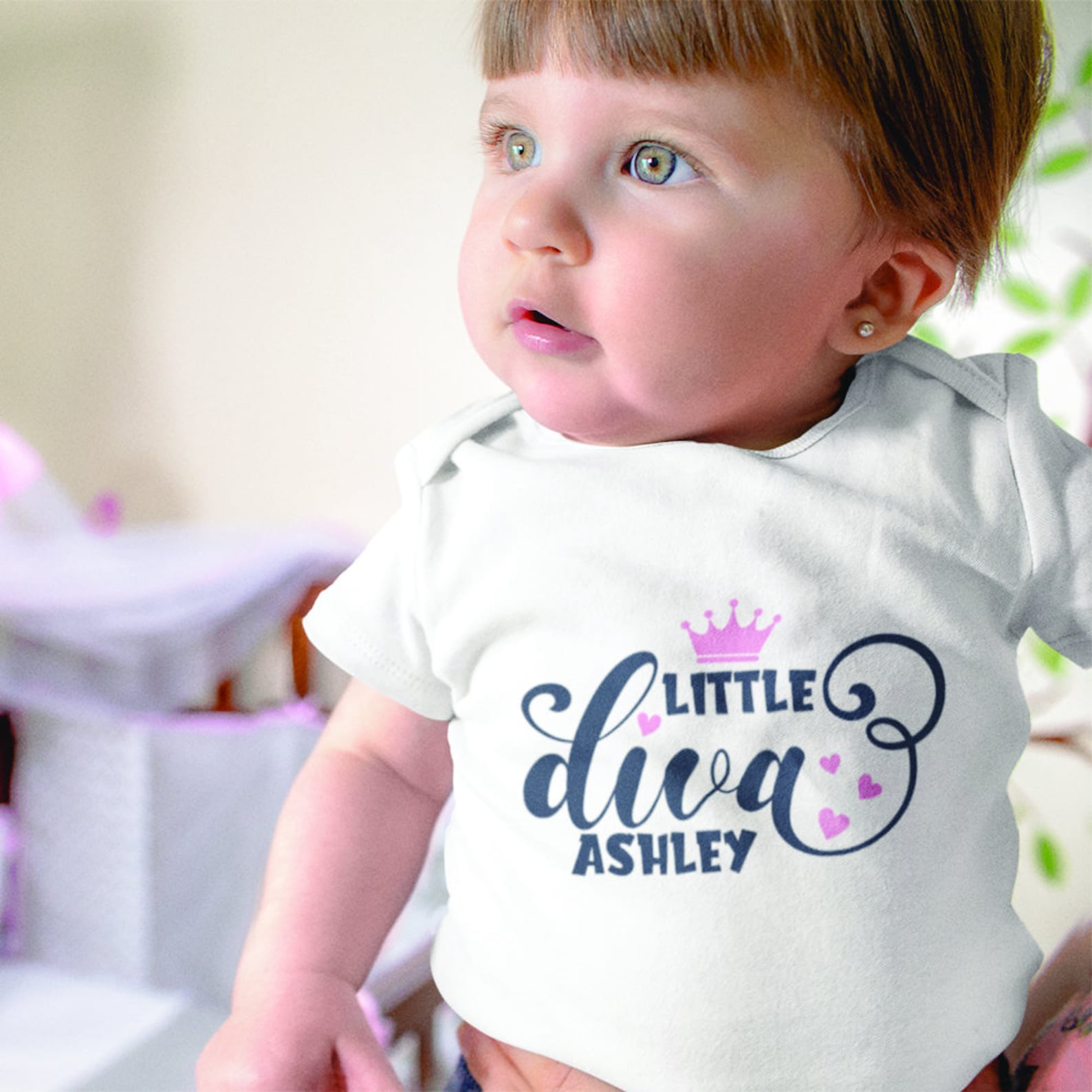 Custom Baby Girl Onesie® Little Diva Personalized Name Baby Etsy