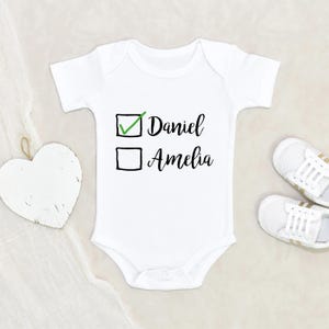 Funny Friends Twin Shirts Baby Bodysuit Cute Friends Twin Baby Onesie® Baby Name Twin Onesie® Custom Baby Clothing Funny Name Twin Onesie®
