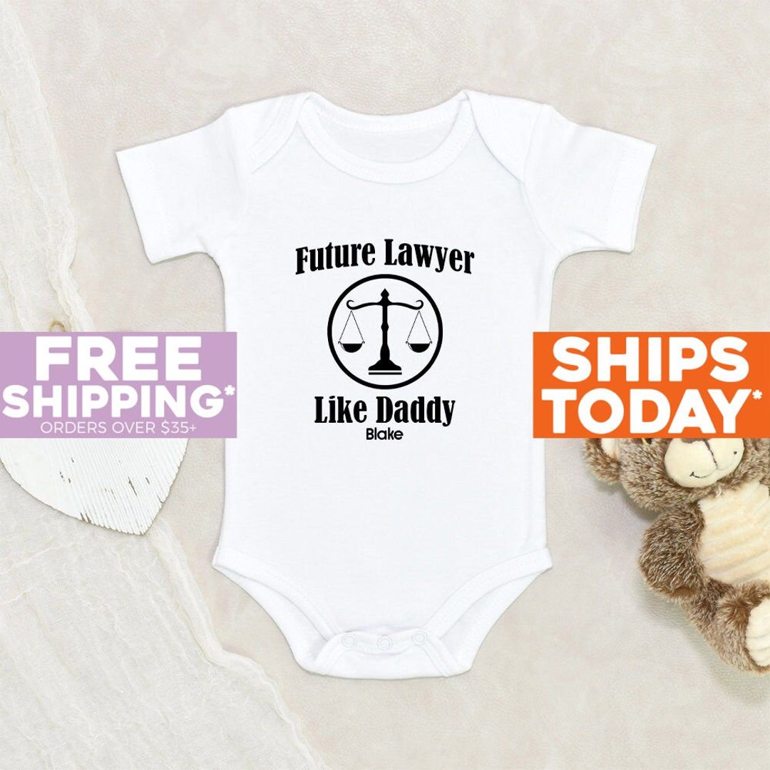 Attorney Baby Onesie® Soon Lawyer Like Daddy Personalized Onesie® Laws