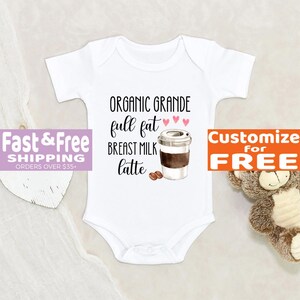 Coffee Latte Baby Onesie®: Breast Milk Latte, Personalized Newborn Gift